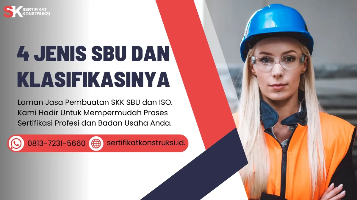 4 Jenis SBU dan Klasifikasinya